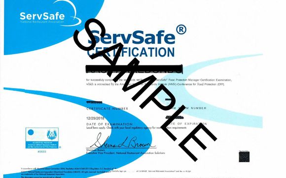 Safe Serve Certificate